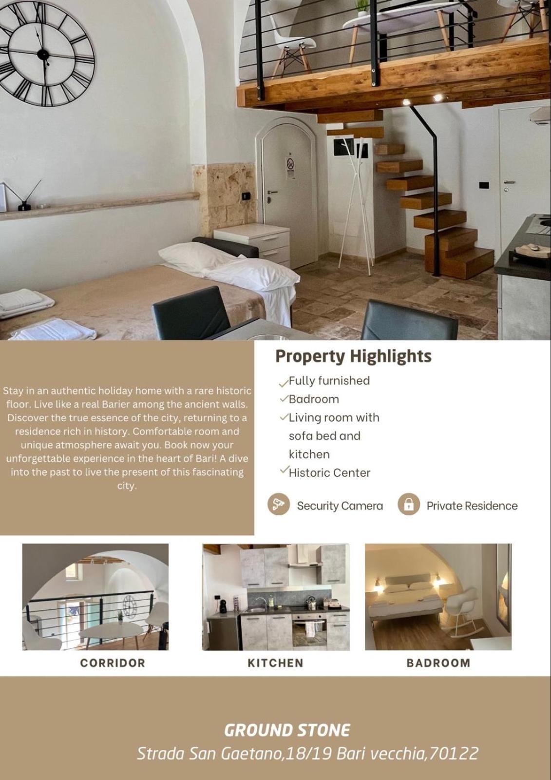 Ground Stone Apartment บารี ภายนอก รูปภาพ